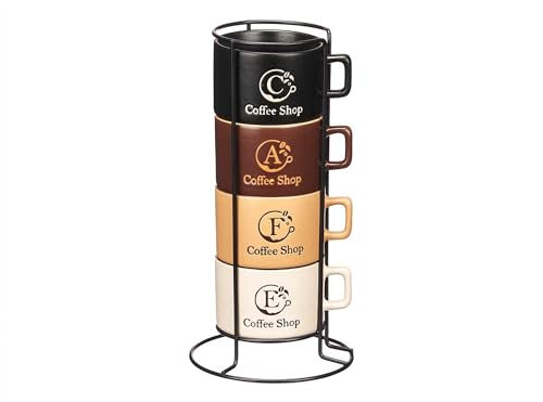 San Ignacio Set 4 tasses 180 ml support surt 4 colore collection VESSIA