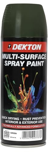 Dekton Quick-Dry Aerosol Spray Paint, Interior And Exterior Usage – Paint Dark Blue for Metal, Wood, and Plastic |Rust Prevention|Ideal for Fixtures Furniture's Components Projects