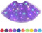AYBUY Gonna Tulle LED, Gonne Tutu Tulle a 3 Strati da Ballo, Gonna Luminosa LED con Paillettes Stelle, LED Tutu Gonna Viola Intenso per Carnevale Natale Halloween Matrimonio