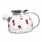 KICHOUSE 1 Pièce Théière de brassage à froid théières fantaisie théière aux fraises bouilloire à thé aux fraises épanouissement théière avec infuseur pot de jus Un verre