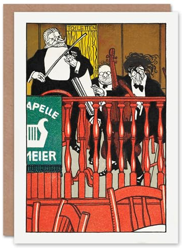Artery8 Moriz Jung Art Card Salon Orchestra Meier Musicians Caricature