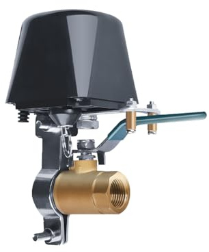 Ysislybin Intelligentes Wasserventil, WiFi-Ventilsteuerung Elektrisches Wasser Gasabsperrung Controller Automatischer Kugelhahn-Bewässerungstimer Sprachsteuerung App Fernbedienung