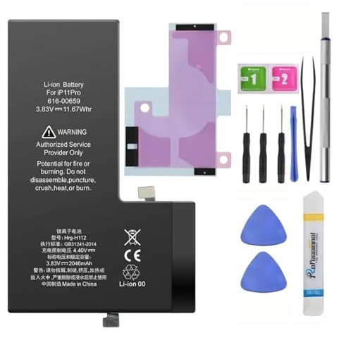 ZAMLINK Premium Replacement Compatible Battery for iPhone 11 Pro - 3046mAh - with adhesive toolkits