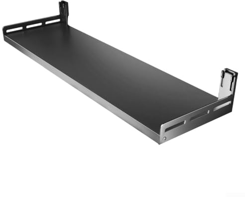 Soporte de pared para microondas que ahorra espacio: fuerte, fácil montaje y almacenamiento versátil (35 x 60 cm)