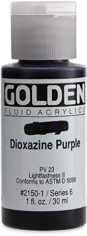 Pro-Art Golden Fluid Acrylic Paint 1 oz-Dioxazine Purple