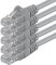 1aTTack.de 3,0m - grau - 5 Stück - (PACK) - CAT.6 CAT6 Ethernet-Lan-Netzwerk-Kabel 1000 Mbit/s Patchkabel