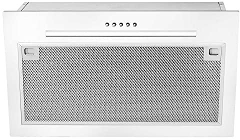 CAMPANA GFG 2 BLANCO Motor doble, E, 329m3, 53dB, 3 velocidades, pulsantes, barra led, Frente cristal blanco, 55cm
