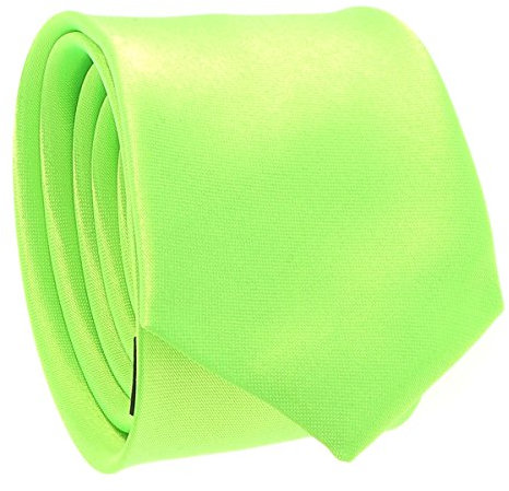 Schmale Krawatte Fluo Grün