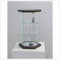 VM ART DESIGN GLASS klein vitrine hexagonal VM113T (Holz dunkel Nussbaum)