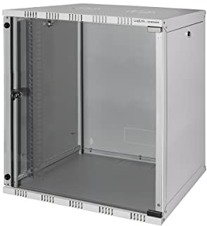 Logilink W12A54G ECO Wandschrank 12HE (560mm Tiefe), Flat Pack (unmontiert), 48,26 cm (19 Zoll) lichtgrau
