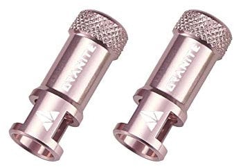 Granite Juicy Nipple Ventilkappen mit Ventilkernentfernungsfunktion, einfach zu verwendende Fahrradreifen-Schutzhüllen (Pink).
