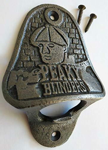 HARDWARE FOR YOU LTD Peaky Blinders Rustic Vintage Wall Mounted CAST Iron Bottle Opener