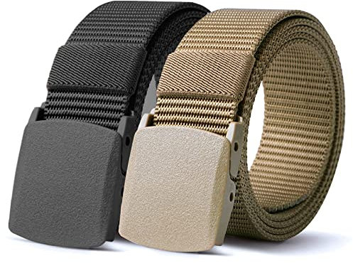 TENINE Taktischer Gürtel, Unisex Gürtel Nylon Canvas Belt, Taktisch Gürtel Schwerlast Militär Nylon Web Gurt Riggers Belt