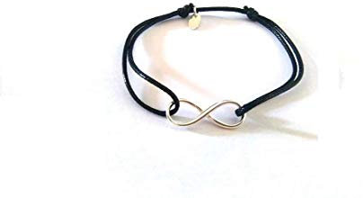 Infini Bracelet cordon Infini argent 925 Bracelet infini réglable, bracelet infini argent bracelet symbole infini