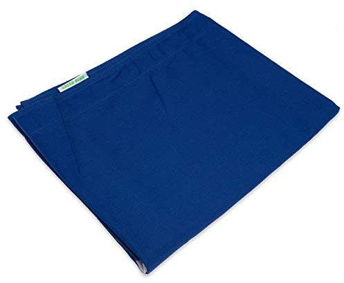 Green Bean Square XXL Riesensitzsackhülle 140x180 cm - Baumwollbezug - Indoor Sitzsackhülle - Bean Bag Bezug - Sitzsackbezug ohne Füllung - Lounge Chair Baumwolle Hülle - flauschig - Blau