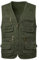 KTWOLEN Herren Outdoor Weste mit Multi-Taschened Anglerweste Jagd- und Angler Camping Wandern Weste Freizeit Ärmellos Jacke, Grün, XL