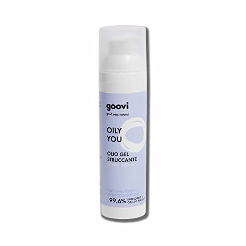 Goovi, Oily You Make-up-Entferner-Gel, ideal für alle Hauttypen, reinigt und schminkt, feuchtigkeitsspendende Wirkung, 75 ml