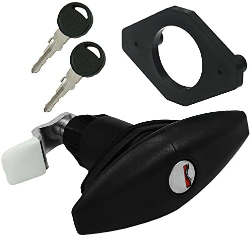 pro-Styling Antivol à tension rotative - Serrure de service - Pour caravane, camping-car, noir