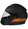 DualColorStampe Aufkleber für Motorradhelm, Motorrad, Motorroller, Universal-Streifen, sportliches Design, Artikelnummer: C0057 (Orange)