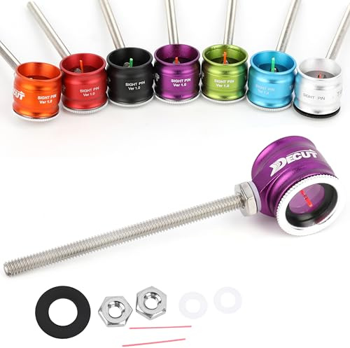 Visierkopf für Recurvebögen 0,5/0,75/1,0 – Visierpunkt aus Glasfaser, Aluminiumvisier, geeignet für Recurvebögen