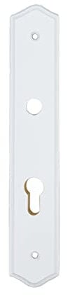 Plaque propreté 195 mm tradition bois BLANC Cylindre