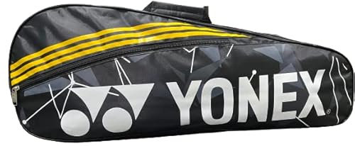 YONEX Badminton-Kitbag Sunr 2225 (Schwarzgelb), Schwarz/Gelb, L, Reisezubehör