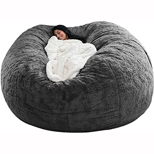 Topchances Multifunktionaler Sitzsack Sitzsackbezug, Wohnzimmermöbel für Große Erwachsene,Weicher und Bequemer Sitzsackbezug, Zum Entspannen und Schlafen, Leicht zu Reinigen,Ohne Füllung,1,5 m