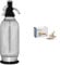 iSi 1060 Sodamaker Classic, 1.0 L, boisson gazeuse pour eau, machine à soda, accessoires de bar en look vintage 106001 Acier inoxydable & HENDI 588406 Capsules CO₂