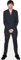 Louis Tomlinson (Black Suit) Pappaufsteller lebensgross