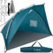 TRIZAND Strandzelt XXL 220x120x120 cm – Leichtes UV-Schutz Zelt mit Tasche & Zubehör – Wurfzelt Sonnenzelt Windschutz - Strand Zelt Kompakt Faltbar mit Tragetasche Pop Up