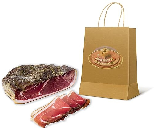 Moretti® Leicht Geräucherter Speck | 100% Natürlich | Glutenfrei | Keine Konservierungsstoffe | Keine GVO | Hergestellt in Kalabrien (3Kg)