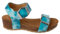CHATTAWAK Damen 15marielleturquoise38 Sandale mit Absatz, türkis, 38 EU