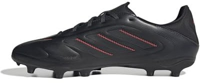 adidas Unisex Adulto Copa Pure III League FG/MG Football Boots, Core Black/Carbon/Lucid Red, 39 1/3 EU