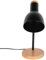 TEKLED® LED Desk Lamp | Scandinavian Inspired Rotatable Table Light with Wood Base | Replaceable E27 Edison Screw Bulb Holder | for Bedside Reading Home Office Work Architects Students - Black