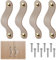 Taoduod 4st Ledergriffe für Möbel 96mm Möbelgriffe Vintage Ledergriff Schrankgriffe Möbelgriff Leder Schubladengriff Knöpfe für Schublade Schranktür Küchenschränke Kleiderschrank(für 96mm Loch Mitte)