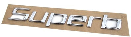 Skoda 3T08536872ZZ Schriftzug Superb Modellschriftzug Modellbezeichnung Buchstaben Emblem Logo Plakette Aufkleber *** bis Modelljahr 2013 ***