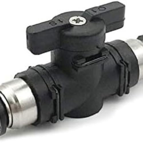 Rohranschlussventil, pneumatischer Anschluss, Kugelhahnhebel aus Kunststoff, Absperrventil, Luftstromkontrollschalter for Luftleitungen und Pneumatik