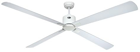 CasaFan Deckenventilator mit WLAN, ECO Neo III, 180 cm, 943411 W, weißer Motor, wendbare Flügel, Wenge und Silber