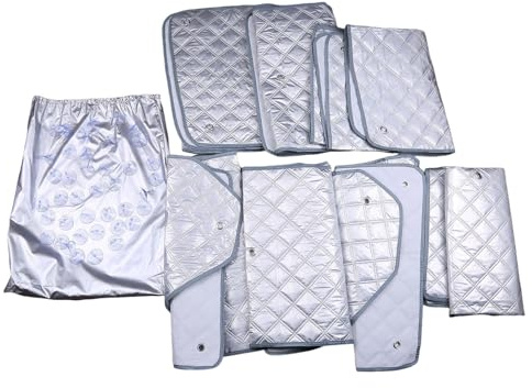 Reemplazo de parasol para parabrisas para VW T5 T6, protección solar, juego de 8 piezas de parasol para ventana con bolsa de almacenamiento, térmico interno
