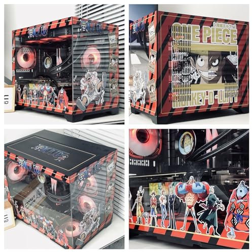 ATX Case, Mid-Tower PC Gaming Case ATX/M-ATX - Front I/O USB 3.0 Port - Tempered Glass Side Panel - Support Water Cooling - 10 Fan Position(Y)