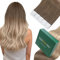 Easyouth Tape in Extensions Echthaar Blond Ombre Echthaar Extensions Tape Braun Blond Balayage Echthaar Tape Extensions Naturlich Aschbraun Platinblond Aschblond 45cm 50g 20Stück #8/60/18