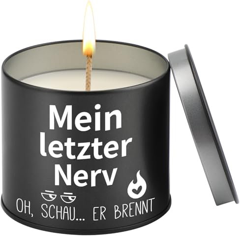 PRSTENLY Geschenke für Frauen Männer, 9OZ Kerze Mit Spruch Geschenk für Papa Opa Kollegen Freund zum Geburtstag Weihnachten Vatertag