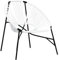 vidaXL Gartenstuhl in Ei-Form Schwarz und Weiß Poly Rattan, Ei-Stuhl, Gartensessel, Sessel, Gartenstuhl, Garten Sessel