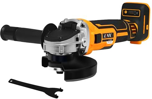 L1NXIXI 4-1/2 Inch Cordless Angle Grinder Power Tool for DEWALT 20V MAX Battery, 8500RPM 4 Variable Speed, Brushless Motor - Ideal for Cutting, Grinding, and Polishing (Battery Not Included)