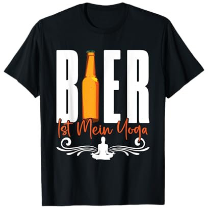 Biertrinker BIER IST MEIN YOGA Lustiges Bier Yoga T-Shirt