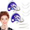 GGUFAY 2 Paires Dentier Provisoire, Faux Dentier, Facette Dentaire Cosmétique,Placages Fausses Dents Haut et Bas Temporaires,Faux Dentier Sourire Parfait, pour Hommes Femmes