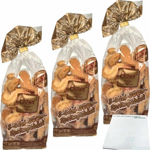 usy Bundle für Esser S Edel Butter Spritzgebäck 3er Pack (3x250g Beutel) + usy Block