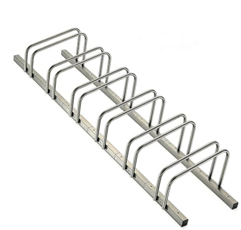 Thrink Multi Bike Storage Rack – Heavy Duty Steel Bicycle Stand for Garage & Garden, Floor or Wall Mount Bike Holder, Space-Saving Organiser for Mountain, Road & Kids Bikes (6 Racks)