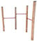 Loggyland Reckanlage, Turnreck, Reck, Metallreck, Kinderreckanlage (3er Reck Lärche 90 cm, rot)