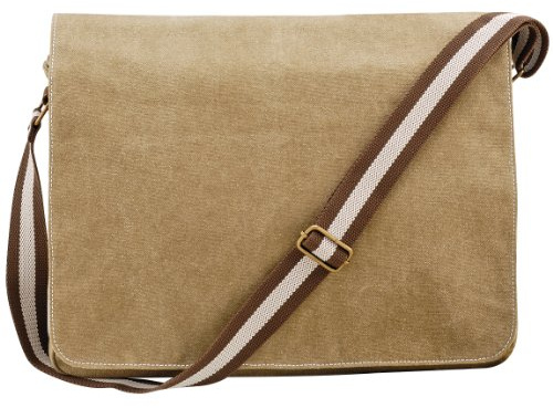 Quadra Unisex Quadra Vintage Canvas Despatch Bag Rucksack